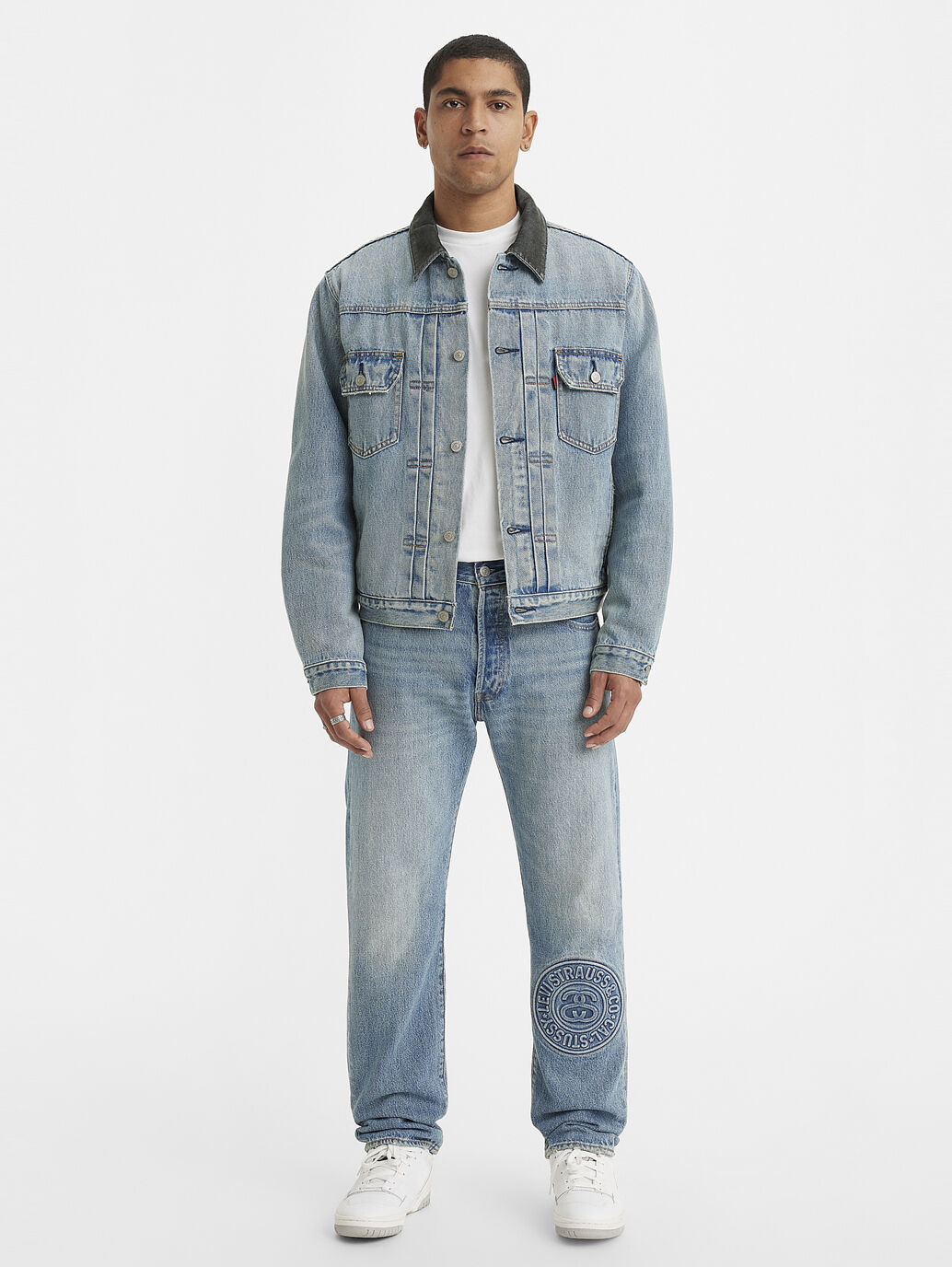 Stüssy & Levi's® Embossed 501® Jeans in STUSSY RUGGED BOTTOM ...